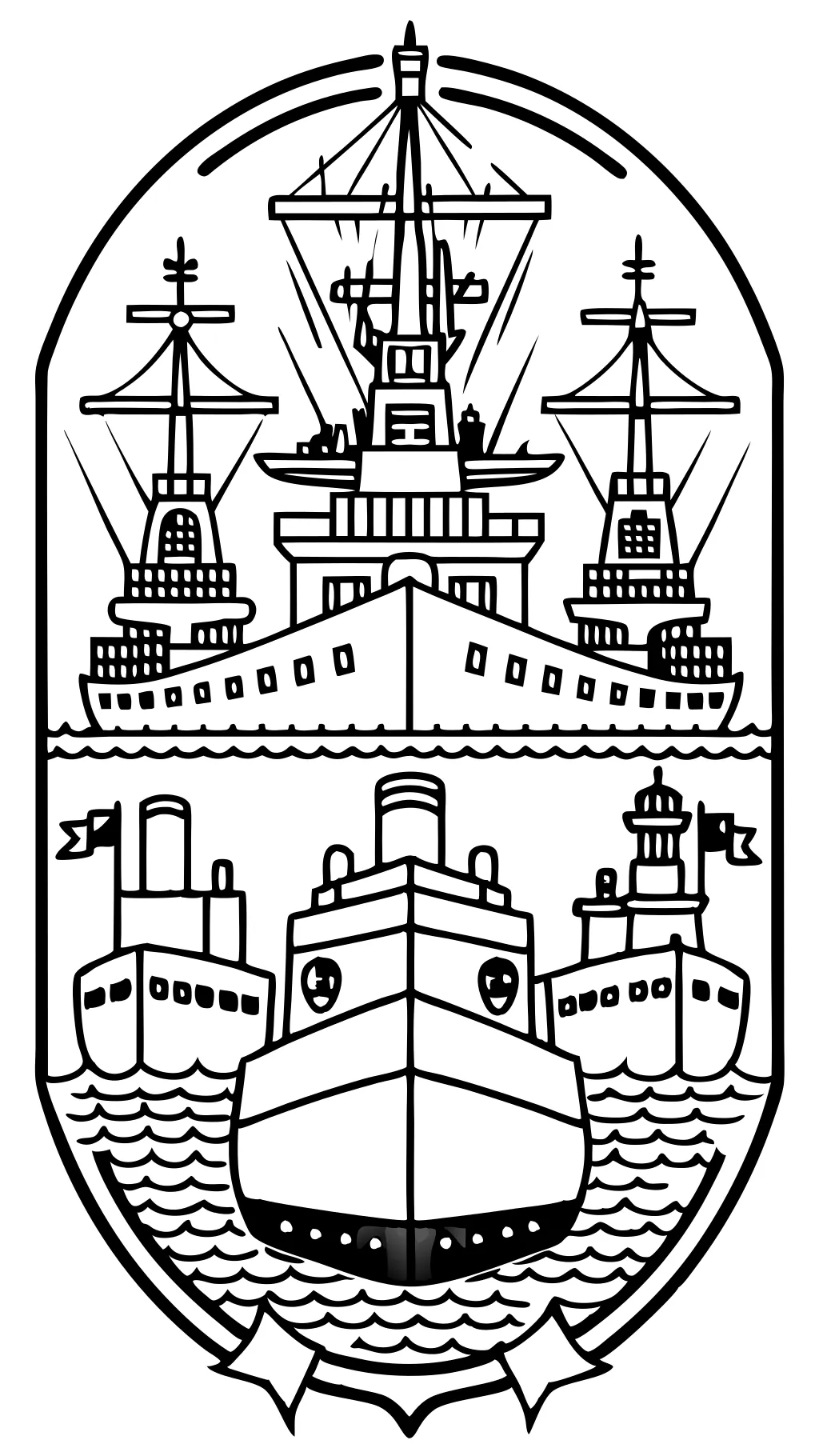 coloring pages of battleships